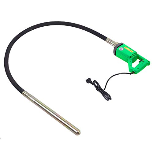 Preisvergleich Produktbild Blackpoolal 2M 800W Betonrüttler Rüttelflasche Flaschenrüttler Beton Handrüttler Betonverdichter Innen Rüttler elektro, Grün