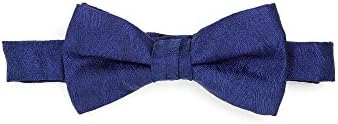Duchamp Mens Bow Tie Blue Sketch Honeycomb Clip Tie Blue N/S