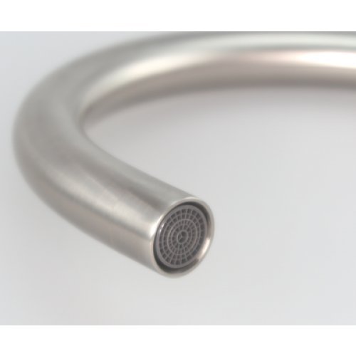 Spültischarmatur Wasserhahn Küche Spülbecken Spültisch Armatur – 100% Edelstahl Mischbatterie- matt gebürstet – Küchenarmaturen Waschtischarmatur Waschbecken Einhebelmischer 5 Jahre Garantie - 4