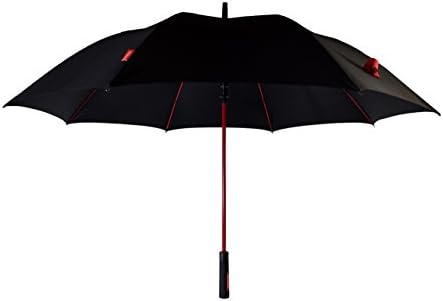 Premium Quality Golf Umbrella Automatic Black Brolly by HideWise LONDON