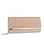 Produktbild SIX Basic elegante Damen Tasche, Clutch, Abendtasche, in rosa nude mit Schlangenleder-Optik und goldener abnehmbarer Kette, für Silvester (463-703)