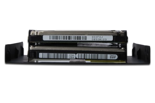 DIGITUS Einbaurahmen für bis zu 2x 6,4 cm 2,5Zoll HDDs + SSDs in 8,9 cm 3,5Z Schacht inkl. Schrauben und Klammer - 4