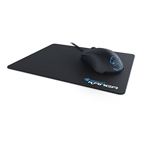 ROCCAT Lua Tri-Button Maus + Kanga Cloth Mousepad Gaming Bundle (USB 2.0) schwarz