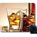 Produktbild Mauspad mit Zwei Gläser von Whiskey mit Eis rutschfestem Neopren Gummi Standard 22,9 x 17,8 cm X 1/8 Mauspad