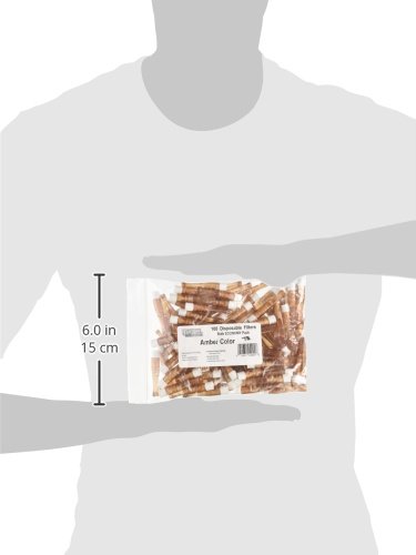 TarGard Einweg-Zigarettenfilter, bernsteinfarben, 100 Stück - 3
