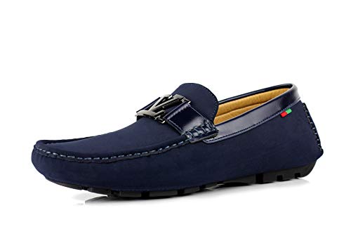 Jas Mens Slip On Designer Loafers Driving Shoes Casual Italian