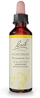 Bach Original Flower Remedies Supplement, Hornbeam, 20 ml, 0.7 Fluid Ounce