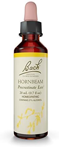 Bach Original Flower Remedies Supplement, Hornbeam, 20 ml, 0.7 Fluid Ounce