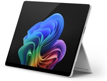Microsoft Surface Pro (Without Power Supply) | Copilot+ PC | Schermo touch screen da 13 pollici | Snapdragon® X Plus (10 cores) | RAM da 16 GB | SSD da 512 GB | Latest Model, 11th Edition | Platinum