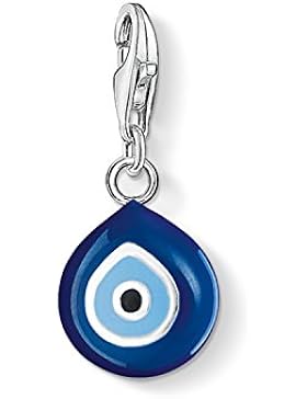 Thomas Sabo Damen-Charm-Anhänger Türkisches Auge Charm Club 925 Sterling Silber blau schwarz 0829-007-1