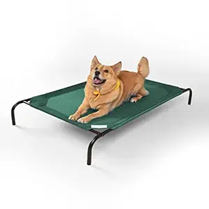 Gale Pacific Coolaroo Large Steel-Framed Pet Bed - Brunswick Green