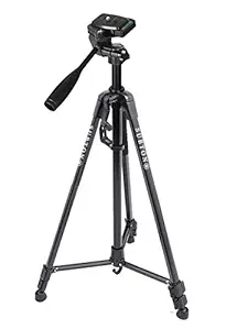 SUBTON Tripod Stand for Camera, DSLR, Mobile All in ONE Stand Robust N Strong for TIKTOK YouTube Family Kids Picnic Live Video Recording and Photoshoot- with Free Mobile Holder (3366 Black)