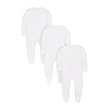 Mothercare Unisex Baby Schlafstrampler Continuity White Terry 3pk Sleepsuit - 2