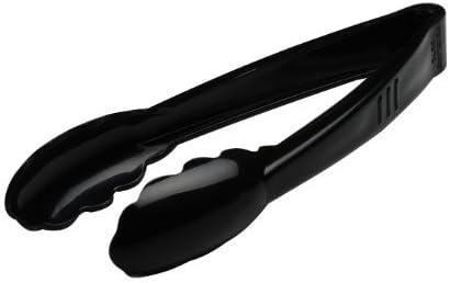 Fineline Settings Platter Pleasers Scalloped Heavy Duty Tongs, 7-Inch, Black by Fineline settings