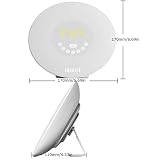 Sunvito 4 in 1 Wake Up Light, Sonnenaufgang Wecker 7 Farben Nacht Licht mit Natur Sounds, Snooze Funktion, FM Radio, Touch Control und USB Ladegerät - 5