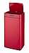 Kitchen Move bat-45ls13 _ SS 45 Litre Red Waste Bin with Automatic Sensor Stainless Steel