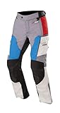  Alpinestars Honda Andes v2 Drystar Pantalones de textil para moto, gris/negro/azul, L