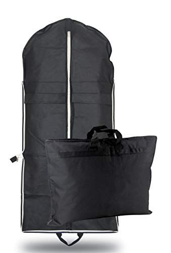 Preisvergleich Produktbild OWLMO - Kleidersack Anzugtasche Kleiderhülle / Tragegriffe / faltbar / durchdachter Kleidersack / Anzughülle 110x63cm / Hemd und Kleid / umweltfreundliche Verpackung