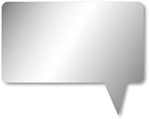 Stickers Bubble Comic Rectangle Mirror Sticker