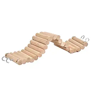 Pet Suspension Bridge, Deformable Metal Pet Ladder, with The Hanging Hook As Suspension Bridge for Hamsters Parrots Small Pet Grinding Teeth Chinchillas