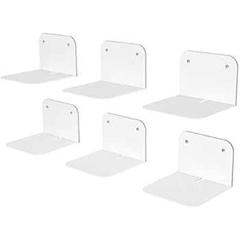 Bücherstapelregal freistehend mit unsichtbaren Bücherregalen 2-1er-Set