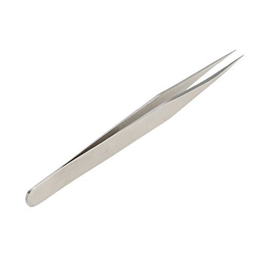 Pro’sKit 1PK-125T Edelstahl Pinzette Saeurebestaendige Unmagnetische Superfein Spitze Gerade Mini Pinzette -Silber - 3