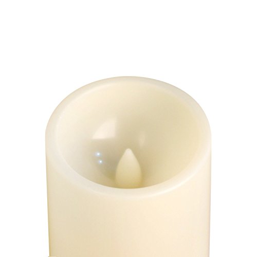 Kerzen Hochzeit Kerzen Led Kerzen, mit 4 & 8 Stunden Timer, 2x C Batteriebetrieben, Wasserdicht, 2 Stück, Elfenbein, 7,6×10,2 cm (3×4 zoll), für Hochzeit & Wanddekoration - 2