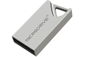 MicroDrive 16GB Extra-Small USB 2.0 Flash Drive Memory Stick - Metal Waterproof Shockproof and Anti-magnetic - Durable & Easy to Carry (Keyring included) - PC Laptop Computers Tablet etc