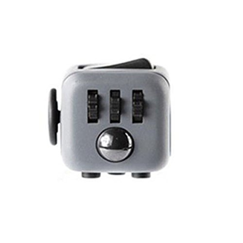 Fidget Cube Relieves Stress and Anxiety for Children and Adults, Anxiety Attention Toy Black (Grey & Black) Fidget Cube Relieves Stress and Anxiety for Children and Adults, Anxiety Attention Toy Black (Grey & Black)