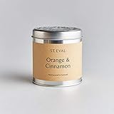 Orange & Cinnamon Scented Tin Candle by St Eval