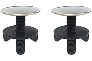 DAKEXIONG 2 Pezzi Coperchio di Buca per Lavandino da Cucina in Acciaio Inossidabile, Copertura del Foro del Rubinetto, Piastra di Copertura per Rubinetto da Cucina, Tappo Metallico di Blocco