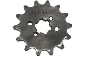 ASSA MOTORCYCLE ACCESSORIES B1 - Pignon Standard 14 Dents Chaine 420 Compatible Derbi Senda/Drd Partir De '00