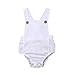 Produktbild LSAltd Kleinkind Baby Kinder Mädchen Jungen Sommer Einfarbig Ärmellos Bequeme Atmungsaktive Baumwolle Sling Strampler Sunsuit Kleidung