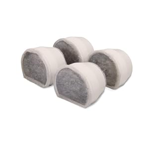 PetSafe PAC19-14088 Filtros De Carbón De Repuesto para Fuentes para Mascotas De Cerámica Drinkwell (4 Unidades)