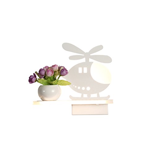 Preisvergleich Produktbild Wandleuchte Wandmontiert Dekorative LED Schlafzimmer Nachttischlampe Wandlampe Junge Mädchen Kind Zimmer Persönlichkeit Hubschrauber