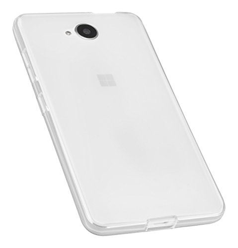 Preisvergleich Produktbild mumbi Schutzhülle für Microsoft Lumia 650 Hülle transparent weiss