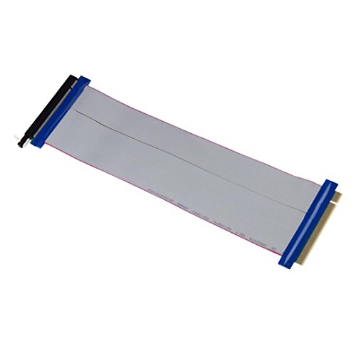 Bescita 30cm PCI-E Express 16X auf 16x Stecker auf Buchse Riser Extender Karte Flachbandkabel - 2