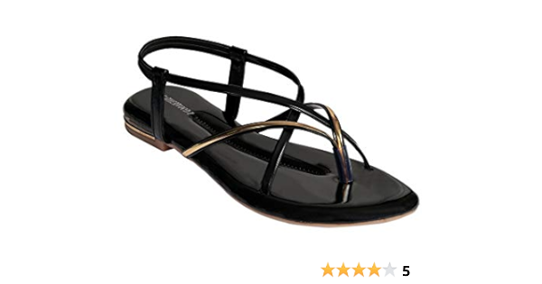 black flat sandals amazon