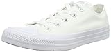 Typische Gummizehenkappe Converse Chuck Taylor All Star, Unisex - Erwachsene Sneaker, Weiß (Monocrom), 37 EU