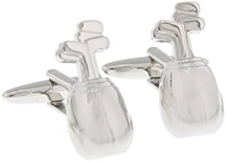 Silver Golf Bag Cufflinks