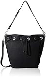 liebeskind tasche schwarz wildleder Baumwolle Liebeskind Berlin Damen Loki Vintag Schultertasche, Schwarz (Black), 13x30x37 cm