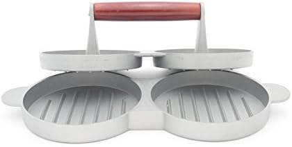 Allgrill Hamburger Press, Burger Press, Set of 2 Aluminium