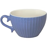 Excelsa Parisienne taza jumbo 400 ml, porcelana, azul, 11.5 x 11.5 x 7.2 cm