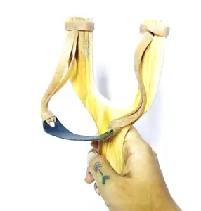 Cutrunn lingshot/gulel/gulati -Best Quality Rubber-Brown Pack of 1 Set