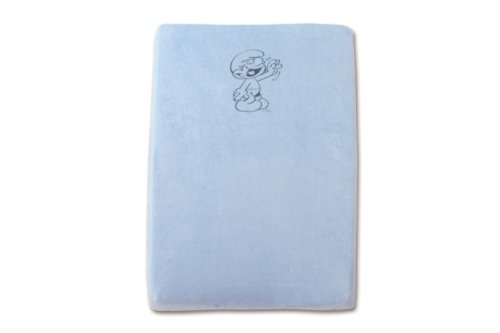 Baby Boum Changing Mat Cover with High Quality Smurf Print (Sky Blue)
