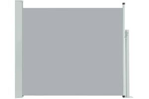 ‎VIDAXL vidaXL Extendable Side Awning Sun Protection, Privacy Screen Wind Protection Side Blind Awning, Side Wall Awning, Balcony Garden Patio, 100 x 300 cm, Grey
