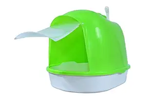 CAT Litter Box Large Size (63X32X44 cm) (LXWXH) TAIYO PLUSS DISCOVERY (Green)