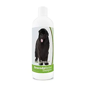 Healthy Breeds Herbal Avocado Dog Shampoo for Dry Itchy Skin for Newfoundland - Over 100 Breeds - Flea and Tick Product Safe - For Dogs with Allergies or Sensitive Skin - 16 oz
