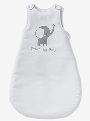 VERTBAUDET Gigoteuse sans manches ELEPHANT'EAU Blanc 0/6 M
