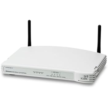 3Com OfficeConnect ADSL Wireless 11G (54Mbps) Firewall Router Modem ...